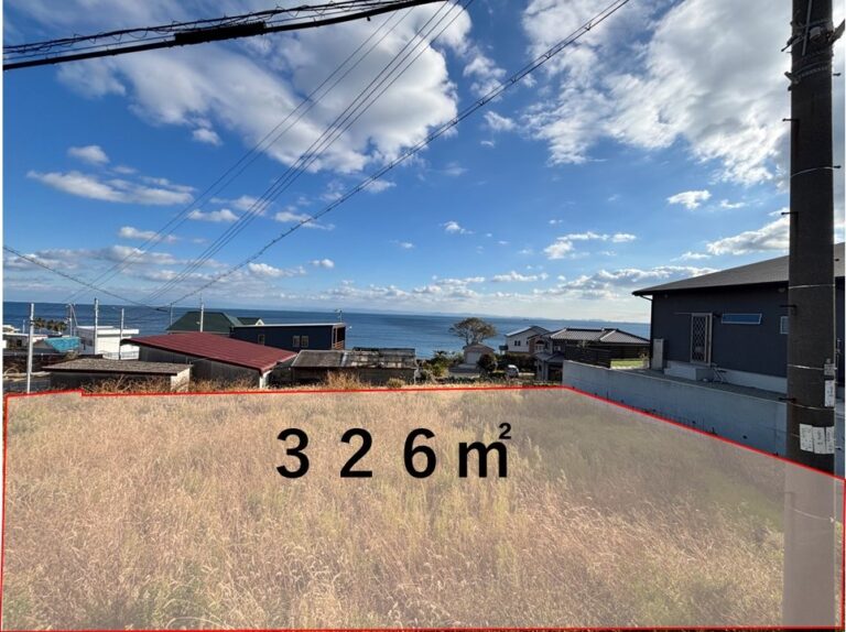 まとまった広さの土地。家庭菜園のスペースも取れます