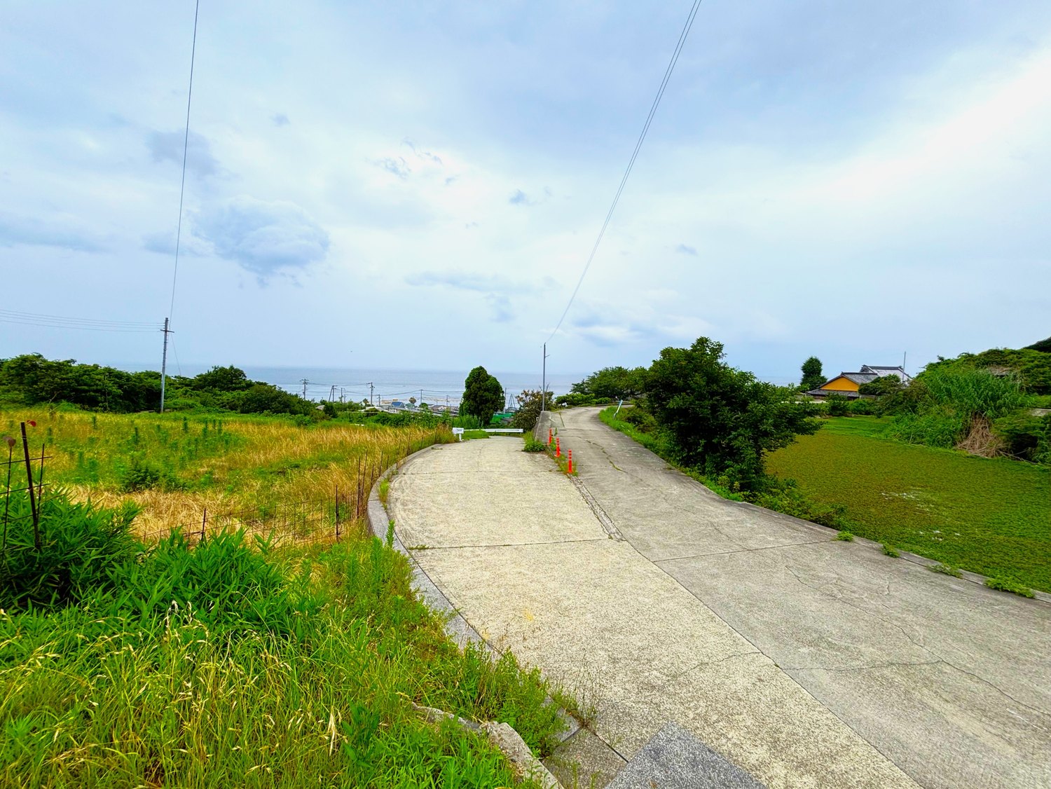 淡路市釜口　海が見える142坪の売土地