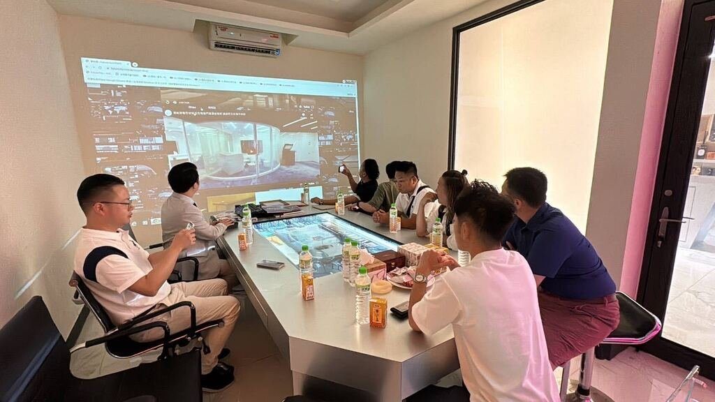 台湾の企業の方と打合せ