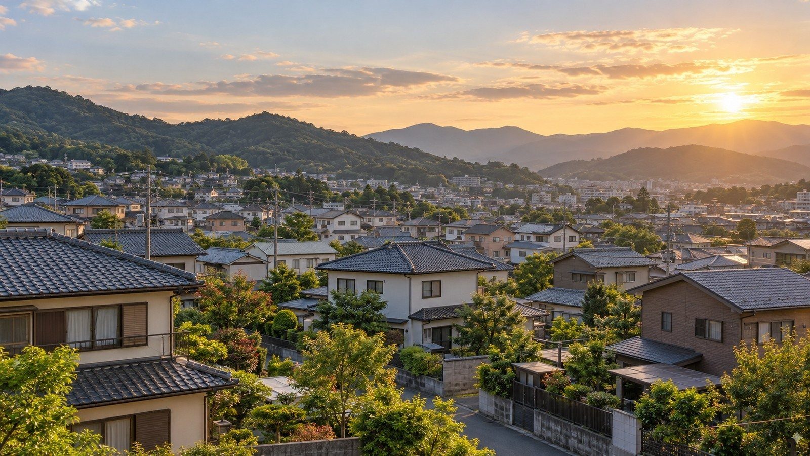 郊外の住宅地