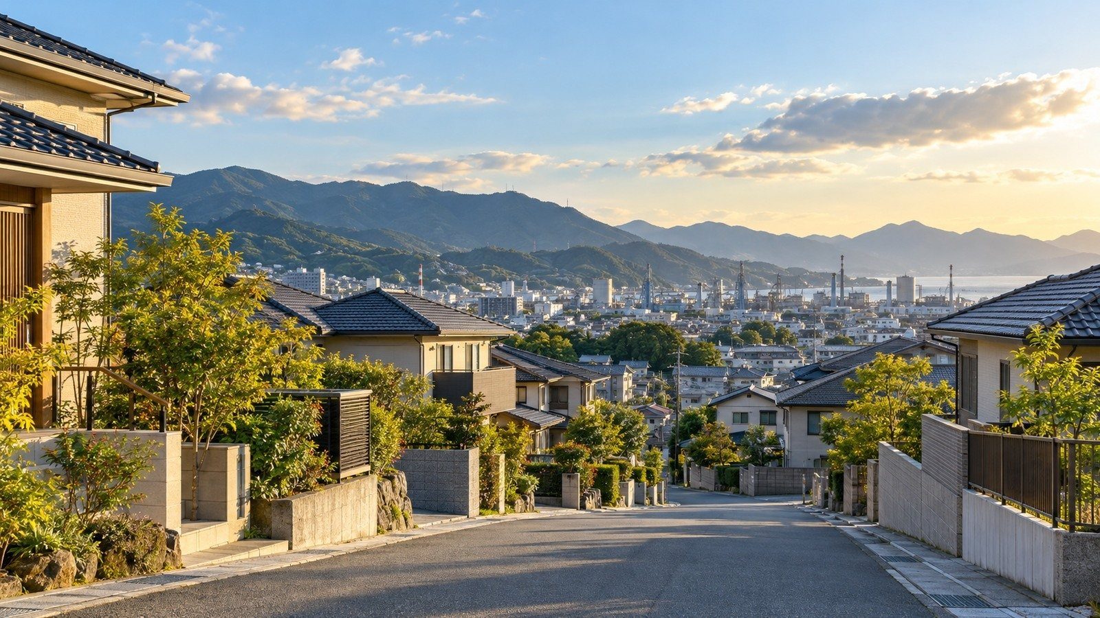 住宅街の眺め